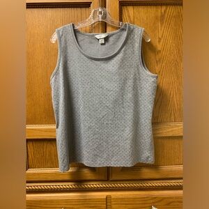 Christopher & Banks Women’s Grey Embellished Tank Top Size XL